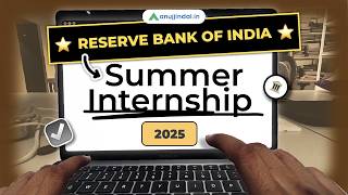 RBI Summer Internships 2025  How to Apply  Eligibility  Stipend  RBI Grade B 2025  Anuj Jindal [upl. by Pentheam]