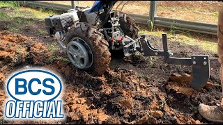 Ripping Compacted Soil with the Subsoiler Attachment for BCS TwoWheel Tractors [upl. by Ponce315]