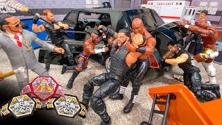 The Shield vs The Hurt Business Hardcore Action Figure Match Winners Take All [upl. by Wrench]