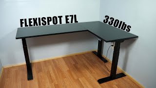 FlexiSpot E7L LShaped Standing Desk Review [upl. by Asiralc180]