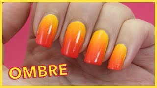 Ombre Nails  Einfache Anleitung für Anfänger  Nägel mit Farbverlauf [upl. by Aizan]