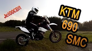 KTM 690 SMC  Обзор и тестдрайв от Jet00CBR  Мотард [upl. by Nosnorb]