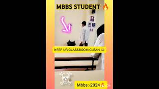 🔥⭐Keep your classroom clean🙏🏻mbbsdoctorswachhbharatmbbsdoctormbbswallaneetschoolcleanindia💞 [upl. by Aryajay]