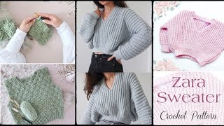 Crochet Sweater Ideas Top 100 amazing ideas [upl. by Maritsa]