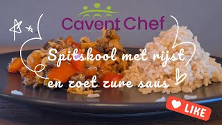 Cavent Chef spitskool met rijst en zoet zure saus [upl. by Eeznyl]