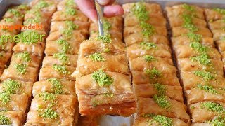 Dünyanın En Kolay Mucize Baklavasını Yaptım Sadece 4 Beze ile Kat Kat Oluyor  Baklava Tarifi [upl. by Enortna]