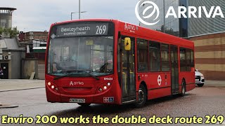 RARE  Bus Journey On The 269  Arriva London Alexander Dennis Enviro 200 Dart GN09AVZ ENX24 [upl. by Netsirhk760]