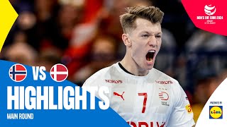 Scandinavian clash at its best 🔥  Norway vs Denmark  Highlights  Mens EHF EURO 2024 [upl. by Ietta]