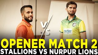 Opener  Allied Bank Stallions vs Nurpur Lions  Match 2  Champions Cup 2024  M9A1K [upl. by Jasik333]