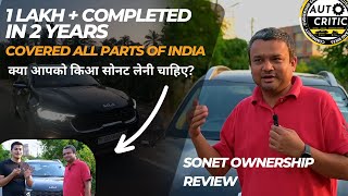 Kia Sonet ownership review  Sonet pros and cons  Diesel automatic Bharatghumo09 autocritic [upl. by Airrehs]