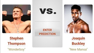 Stephen Thompson VS Joaquin Buckley  UFC 307 Preview amp Picks  Pinoy Silent Picks [upl. by Frederick767]