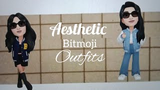 Aesthetic bitmoji outfits✨How to make bitmoji aesthetic Snapchat avtar Miss UT 💕 [upl. by Bala293]