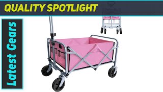 Pink Collapsible Wagon BEST for Outdoor Adventures [upl. by Pardoes]