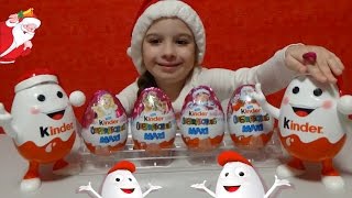 Frozen Kinder surprise eggs toys Киндер сюрприз игрушки распаковка video for kids [upl. by Heida215]