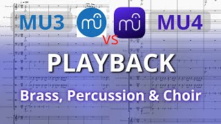 MuseScore 3 vs MuseScore 4 Playback  Brass Percussion amp Choir [upl. by Sirk454]