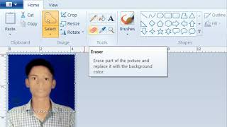 How to change photo background using paint idealcomputerbihta2943 [upl. by Cirdor]