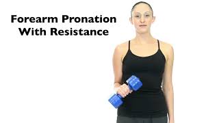 Forearm Pronation With Resistance [upl. by Losse]