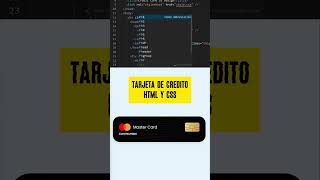 Tarjeta de crédito con HTML y CSS [upl. by Karissa]