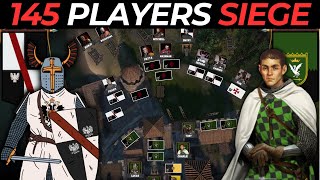 3 Massive Sieges on Persistent Bannerlord  145 Players Siege [upl. by Aisek]