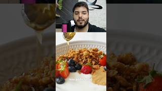 RECEITA GRANOLA FIT COM FRUTAS  CUIDADO COM OUTRAS GRANOLAS receitas receitafit receitasfaceis [upl. by Essilec172]