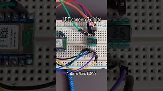 LCD 3 digits 7 segments small  Arduino Nano ESP32 [upl. by Lustig271]