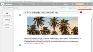 Blog in Websitemaker  Mijndomein [upl. by Asamot]