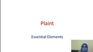 Plaint and essential elements of plaint [upl. by Nahtnaoj]