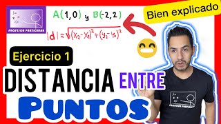 Distancia entre dos puntos  Bien Explicado Geometría Analítica [upl. by Vaish285]