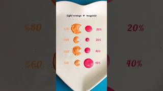 light orange vs magenta 🎨 satisfying color mixing ASMR🧡 shortsasmrcolormixingart youtubeshorts [upl. by Llennehc]