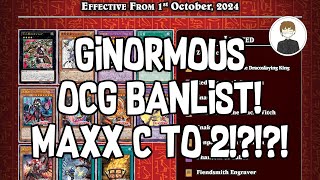 HUUUGE OCG BANLIST MAXX C TO YuGiOh [upl. by Lauro412]