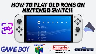 How To Play Your Old Roms On Your Nintendo Switch Retroarch [upl. by Donahue849]