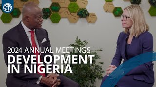 Interview Adebayo Olawale Edun Minister of Finance Nigeria  World Bank Annual Meetings 2024 [upl. by Ron]