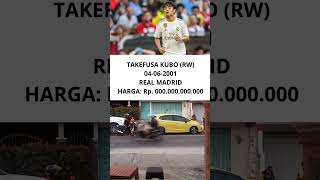 HARGA TAKEFUSA KUBO l REAL MADRID TRANSFER [upl. by Etnohs]