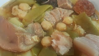 Cocido de garbanzos con chorizo y morcilla en olla GM G [upl. by Staley]