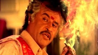 Pedarayudu Movie  Rajnikanth Introduction Scene  Mohan BabuSoundarya [upl. by Annaiuq]