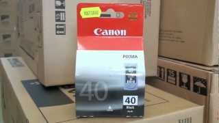 Canon PG40 ink black 0615B001 16 ml [upl. by Ellerret]