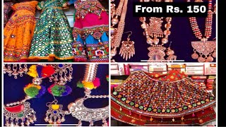 Malad BMC market budget friendly for chaniya choli Rajasthani jewelry [upl. by Alikam]