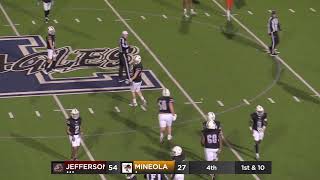 Jefferson Bulldogs vs Mineola Jackets [upl. by Monroy195]