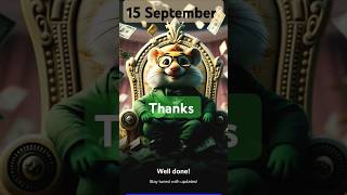 1415 September Hamster kombatToday combo carddaily ciphermini game puzzlehamsterkombat games [upl. by Vizza]