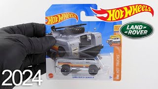 Hot Wheels Land Rover Series II  Gray  2024  Unboxing [upl. by Kaasi]