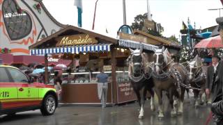 Oktoberfest Einzug der WiesnWirte auf der Theresienwiese [upl. by Camel]