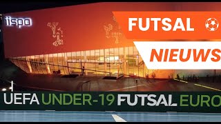 Oranje Futsal U19 Ek Kwalificatie Opbouw Topsporthal IISPA [upl. by Oirasan]