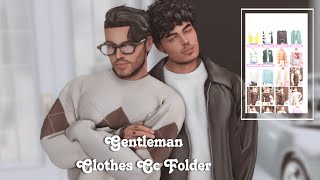 Sims 4  Gentleman CC Clothes Folder 400 CC [upl. by Yelsna]