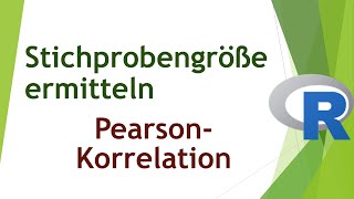 Mindeststichprobengröße bei der Korrelation ermitteln  Daten analysieren in R 88 [upl. by Kaazi397]