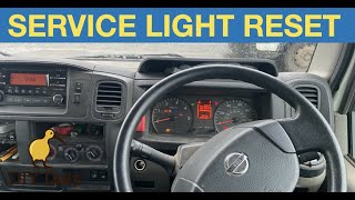 Nissan NT400 Service light reset procedure [upl. by Soisatsana]