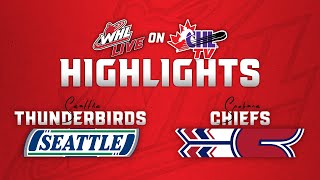 Seattle Thunderbirds at Spokane Chiefs 105  WHL Highlights 202425 [upl. by Anelaf]