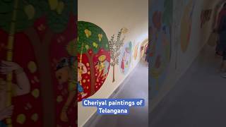 Cheriyal Paintings in kitchen tunnel hyderabad rashtrapatibhawan [upl. by Grimes]