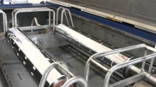 Proof clean gravure cylinder after washing process RENZMANN type 150 [upl. by Peckham]