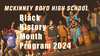 Black History Month Program 2024 McKinney Boyd High School [upl. by Ymmor158]