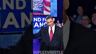 Barack Obama Surprise Appearance on WWE [upl. by Natsirk]